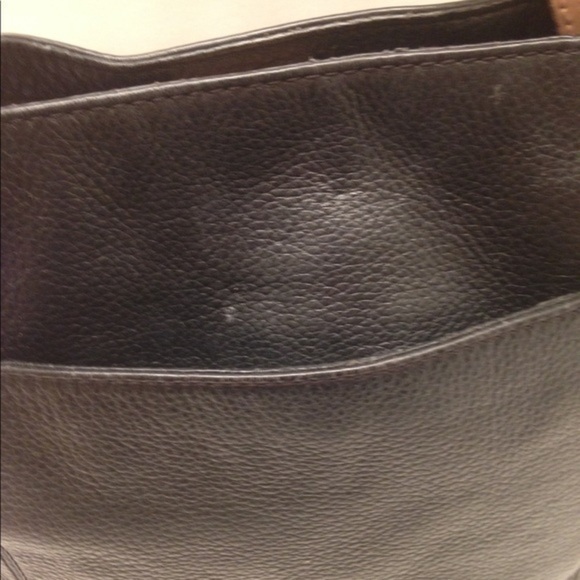 Signature black leather Michael Kors tote
